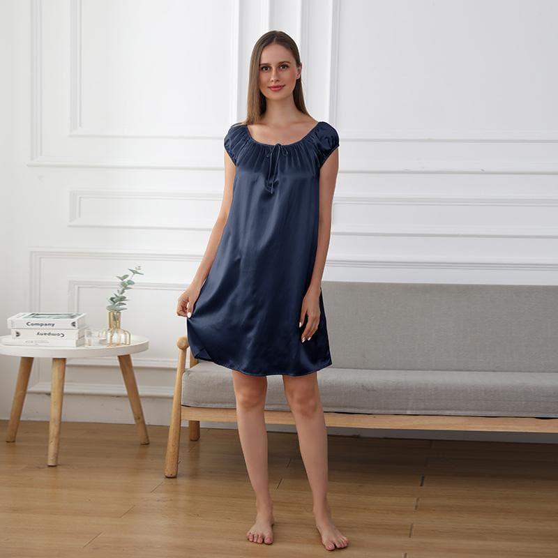 ZASILK | 22 Momme Cute Silk Pajamas Nightgown, Luxurious Comfort for Better Sleep