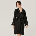 ZASILK | 2-Piece Pure Silk Nightgown & Robe Set, Luxurious 19 Momme Mulberry Silk