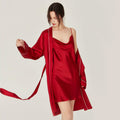 ZASILK | 2-Piece Pure Silk Nightgown & Robe Set, Luxurious 19 Momme Mulberry Silk