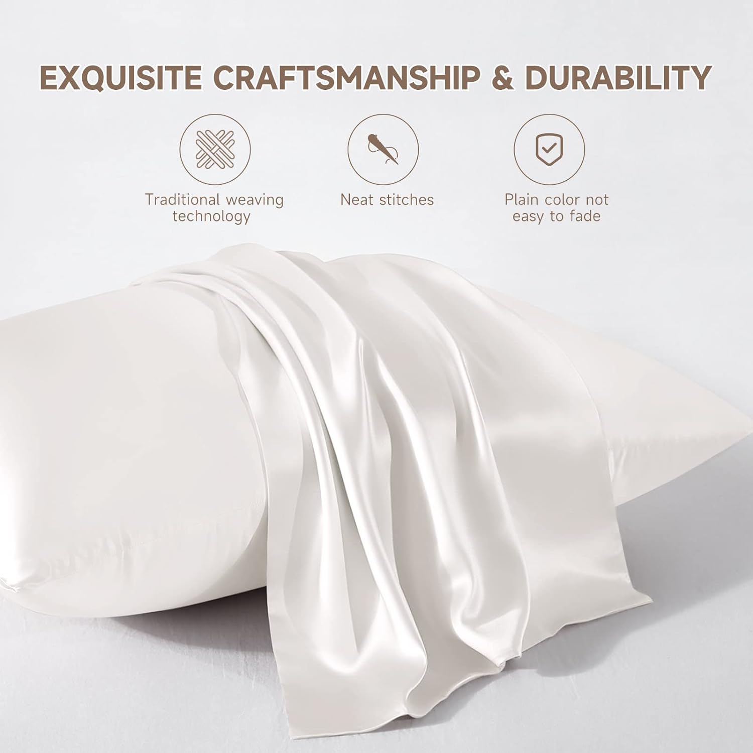 Premium Quality 100 Silk Pillowcase by ZASILK, Designed for Skin and Hair Nourishment