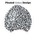 Silk Bonnet, Zebra Pure Mulberry Silk Sleep Bonnet, Silk Hair Wrap