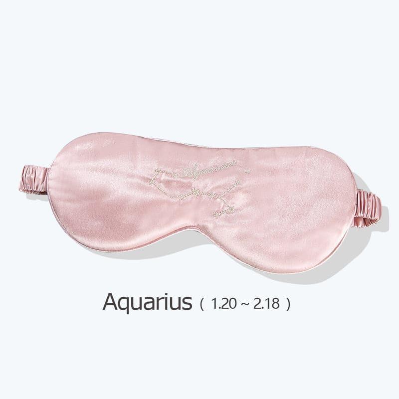 ZASILK | 12 Constellation Pink Silk Sleep Mask, 22 Momme Luxury Eye Mask