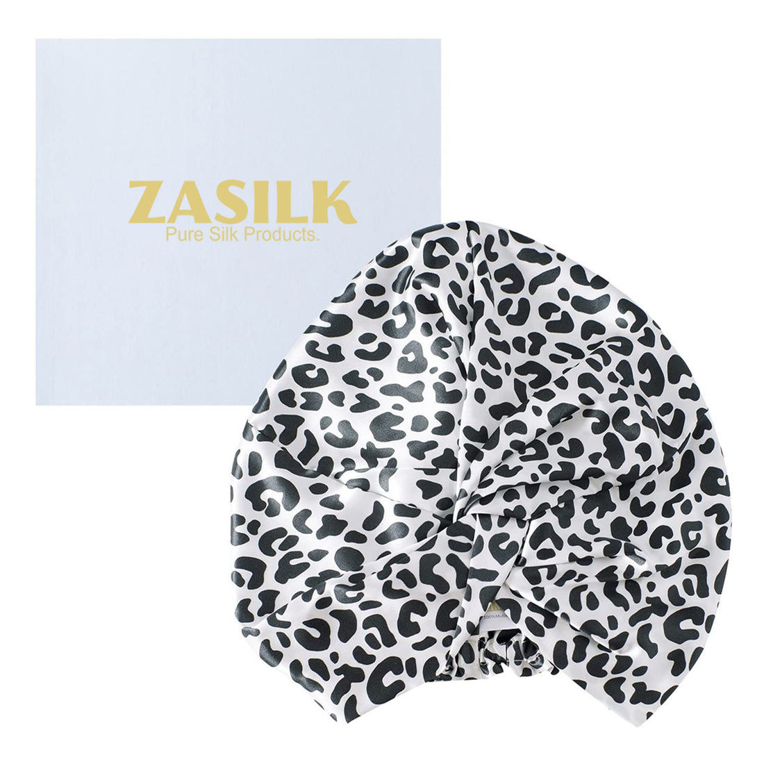 Silk Bonnet, Zebra Pure Mulberry Silk Sleep Bonnet, Silk Hair Wrap