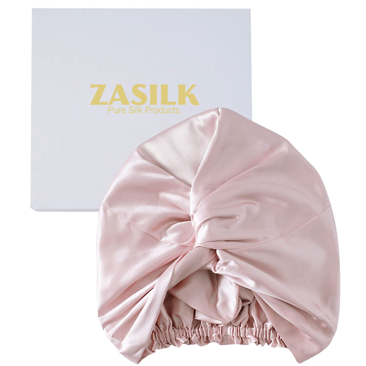 Pink Silk Bonnet-Pure Mulberry Silk-Silk Sleep Bonnet-Silk Hair Wrap