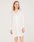 ZASILK | 22 Momme Silk Lace Nightshirt, Luxury Mulberry Silk