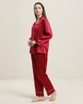 ZASILK | 22 Momme Classic Silk Pajama Set, Self-Tie Waist Mother-of-Pearl Buttons