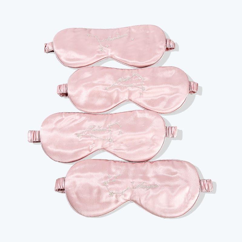 ZASILK | 12 Constellation Pink Silk Sleep Mask, 22 Momme Luxury Eye Mask